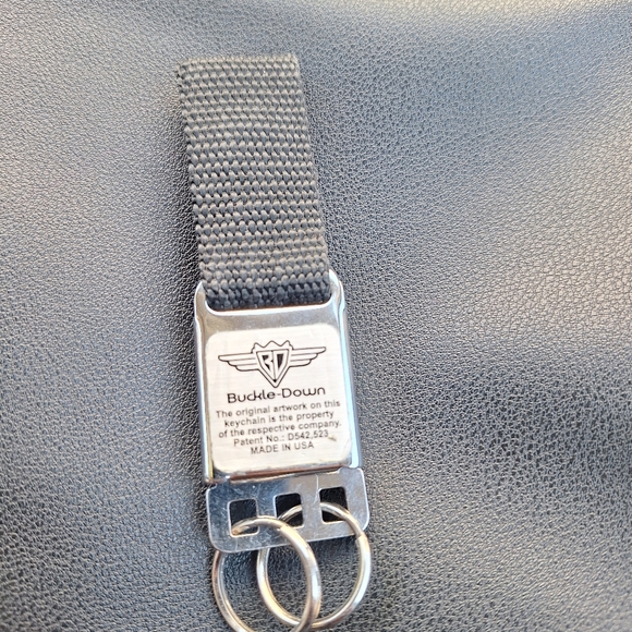 Vintage Mickey Mouse Buckle Down Key Chain - Picture 2 of 2